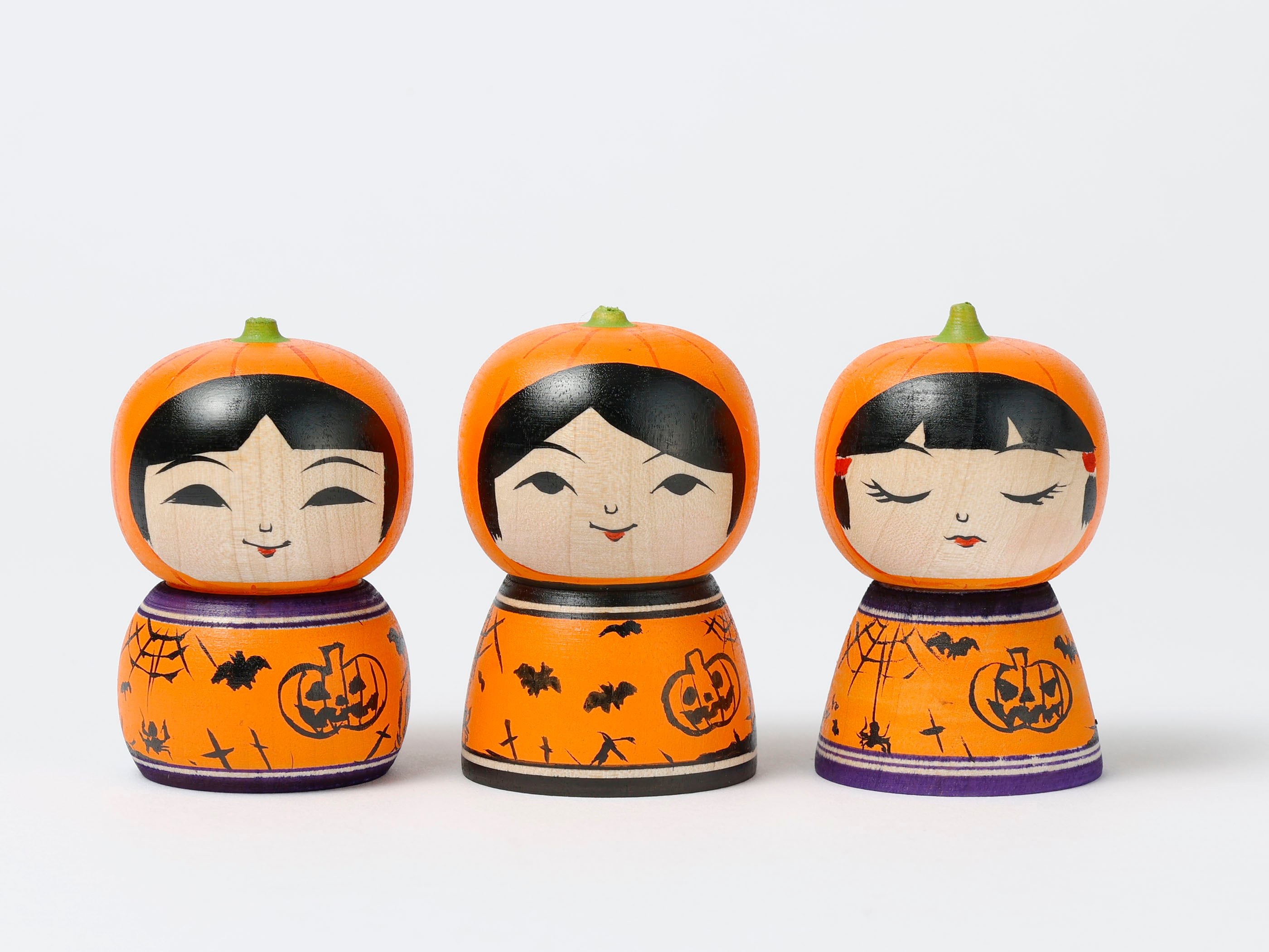 ハロウィンこけし-3】津軽系 阿保正文工人 6.5cm | Halloween kokeshi