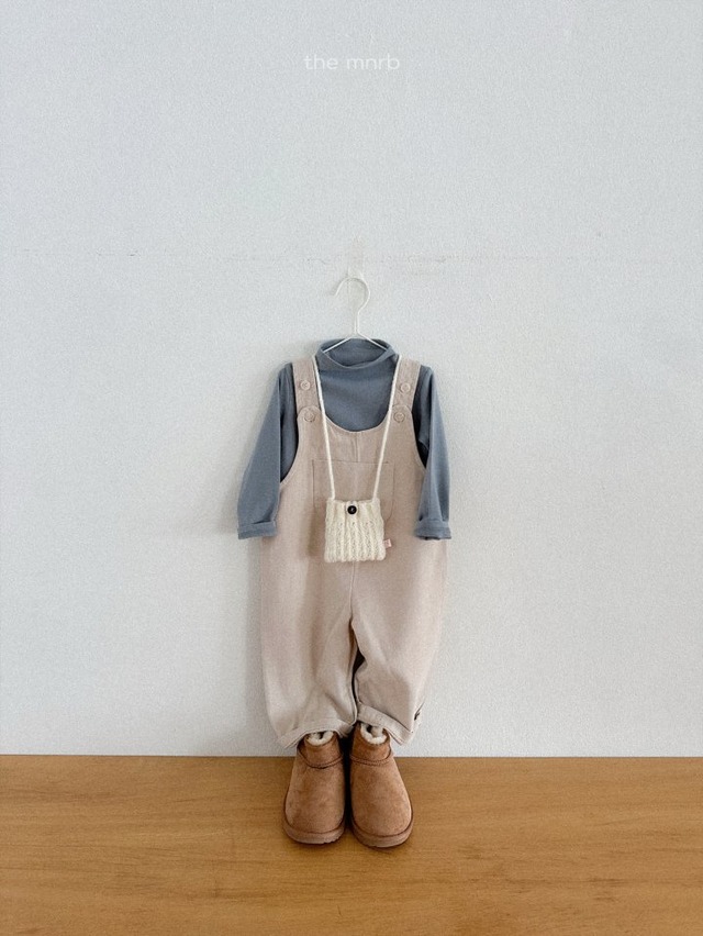 minirobe25wn_Peachwarm Half Turtleneck Tee