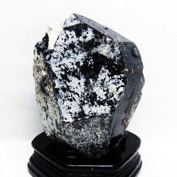 1.8Kg 黒水晶 原石 モリオン 原石 山東省産 台座付属 一点物 181-4521