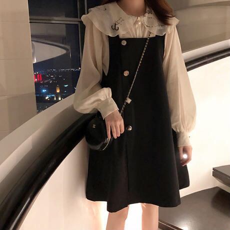 星座のブラウスx漆黒夜のワンピース セットアップ 星のセレクトショップ まよなかのアトリエ 星座のブラウスx漆黒夜のワンピース セットアップ 星のセレクトショップ まよなかのアトリエ