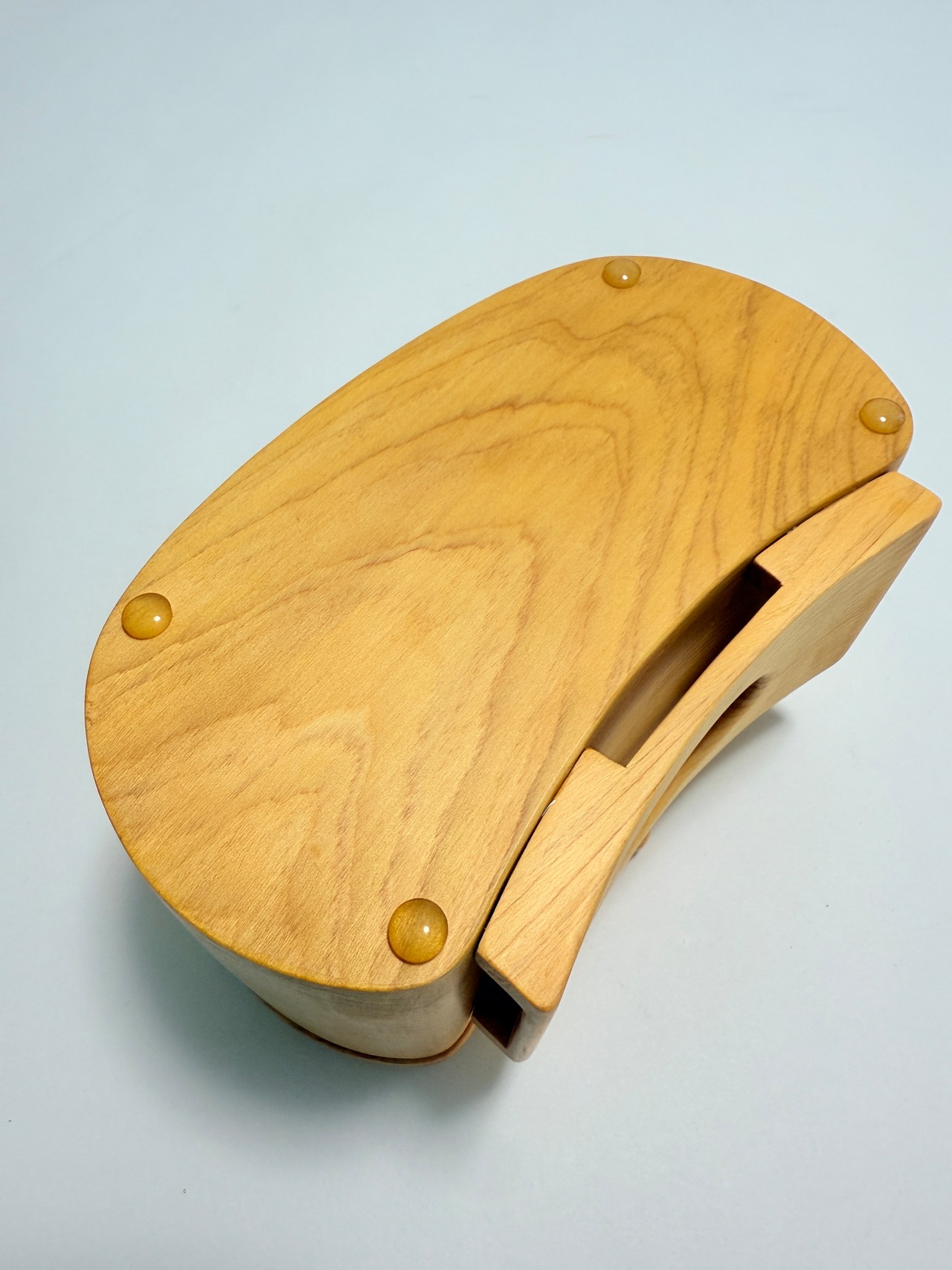 ヒノキ丸型くり抜き　ハイタイプUROKODO餌箱　落とし込み、ヘチ釣り、前打ち用餌箱