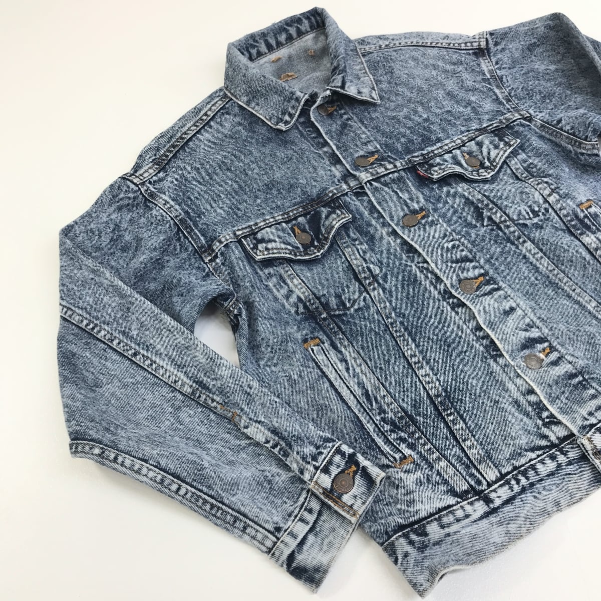 リーバイス LEVI’S 70-80sデニムジャケット USA製 刻印522 LEVI'S リーバイス 80年代 USA製 70507- 0227 4ポケット アシッド
