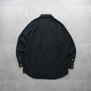 Polo by Ralph Lauren SILK COTTON shirt black "MARLOWE" [L] 古着