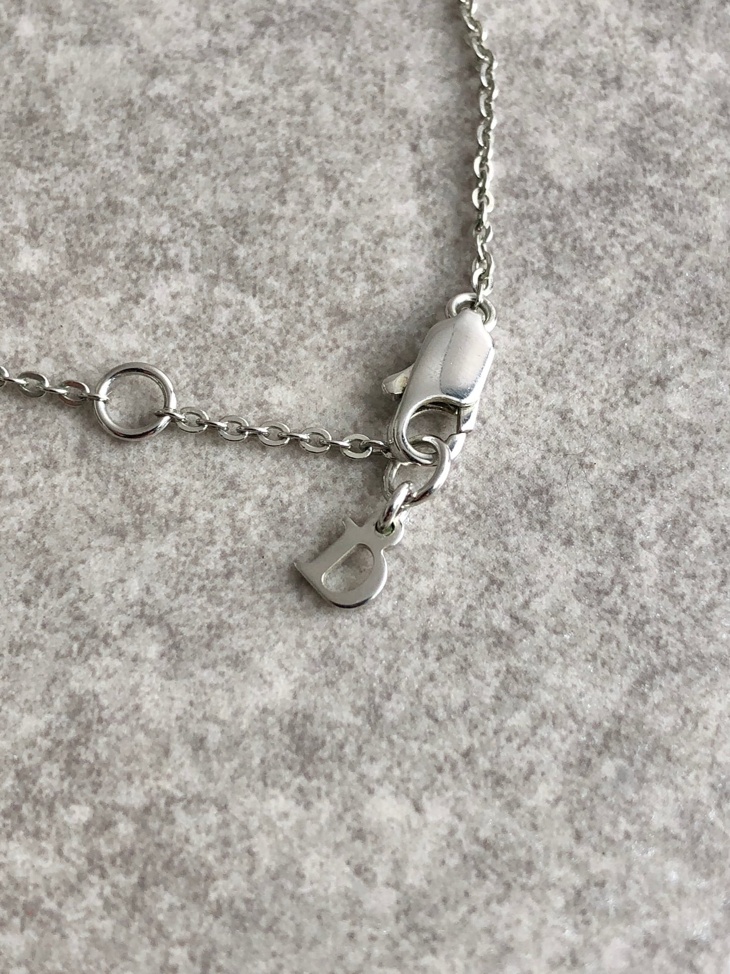 Christian Dior クリスチャン ディオール ネックレス シルバー DIOR