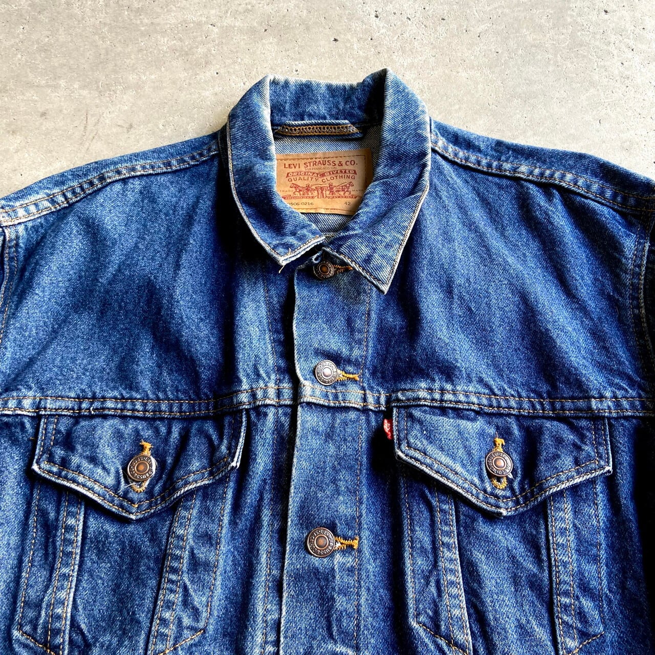 ビッグサイズ USA製 90年代 ヴィンテージ Levi's リーバイス 70506-0216 デニムジャケット メンズXL相当 古着  トラッカージャケット 90s ビンテージ【デニムジャケット】【AL2109】 | cave 古着屋【公式】古着通販サイト