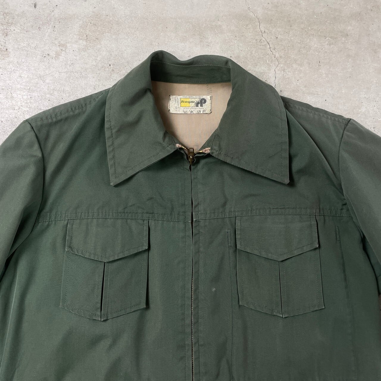 60〜70年代 TERGAL ユーロ フランス ハンティングジャケット 動物