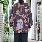 goouch dead stock design pattern silk shirt