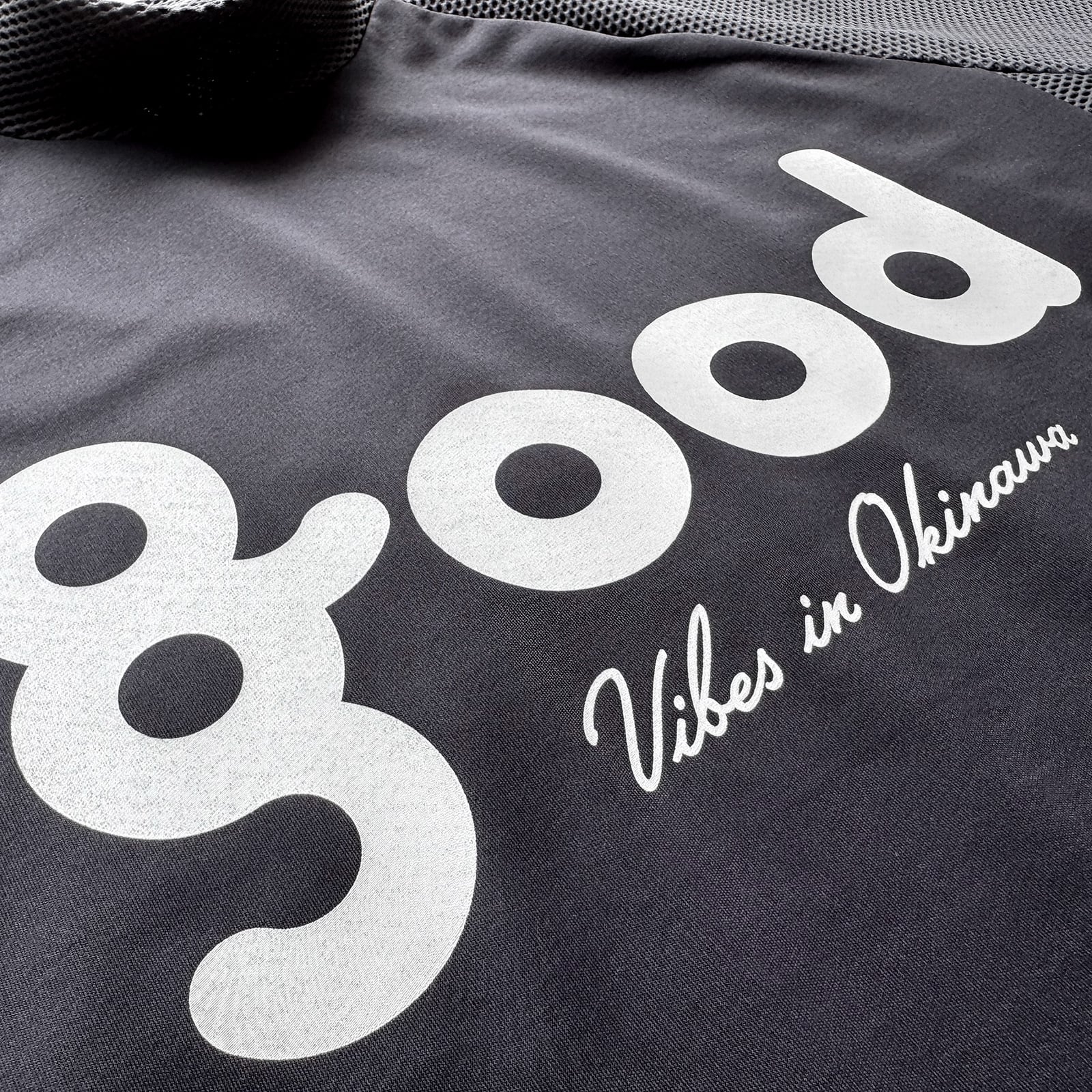8G SHOOT × 69SLAM MESH SWITCHING MOCK NECK TEE -CHARCOAL- | 8G
