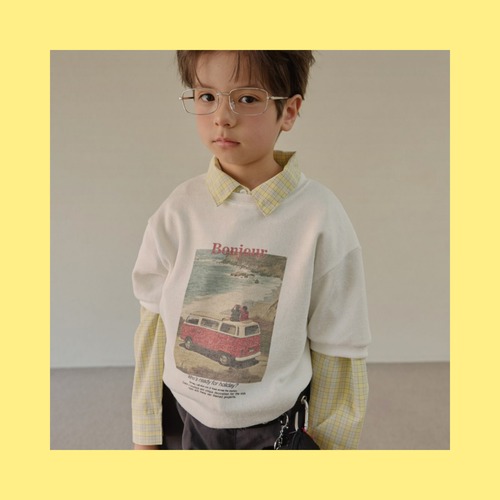★《取寄》ニットボンジュールT：kids＆Jr【HIKIKI】※送料無料