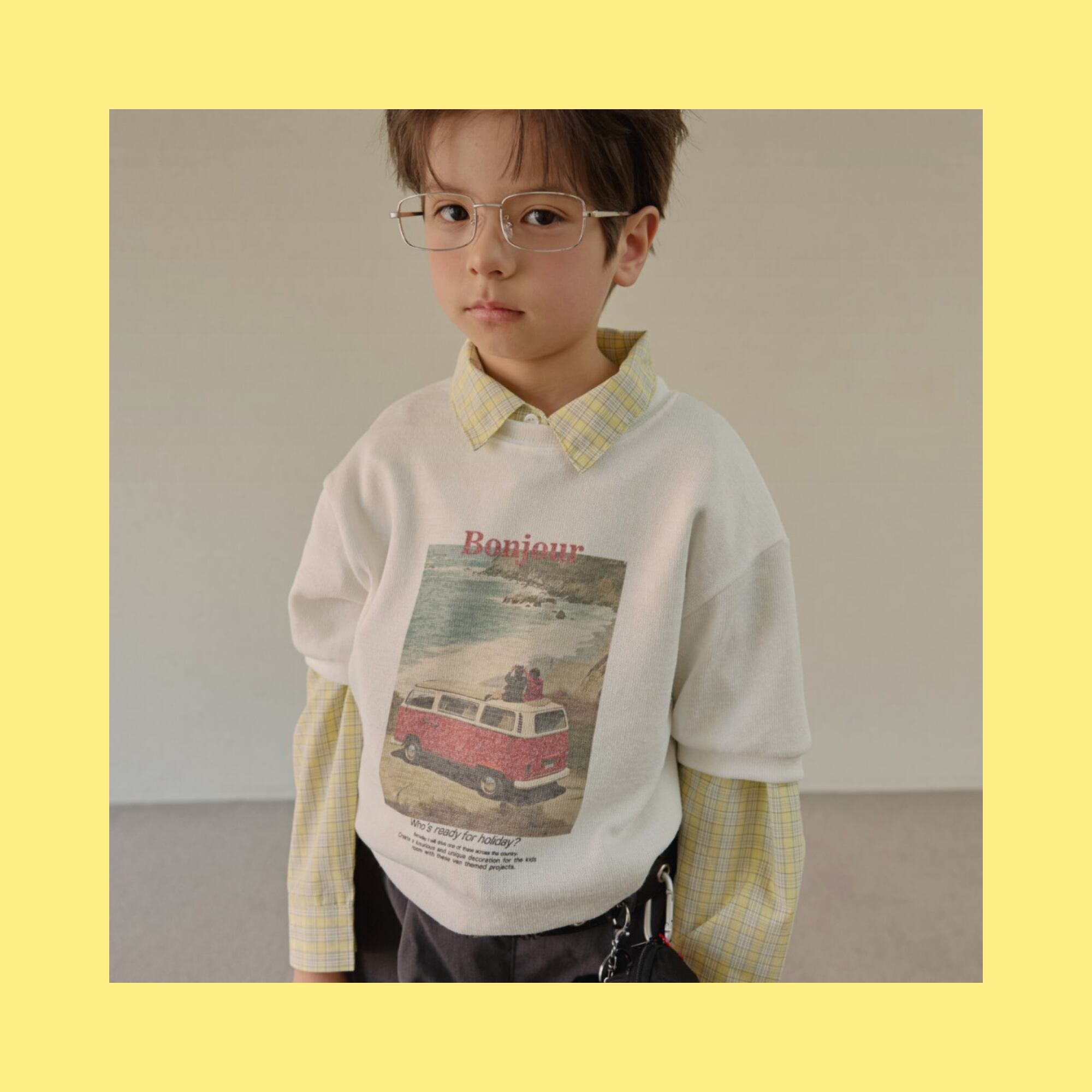 ★《取寄》ニットボンジュールT:kids&Jr【HIKIKI】※送料無料