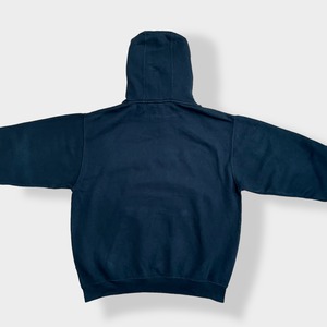 【PENNANT】メファム高校 ラクロス アーチロゴ パーカー プリント スウェット フーディー hoodie プルオーバー L ペナント us古着