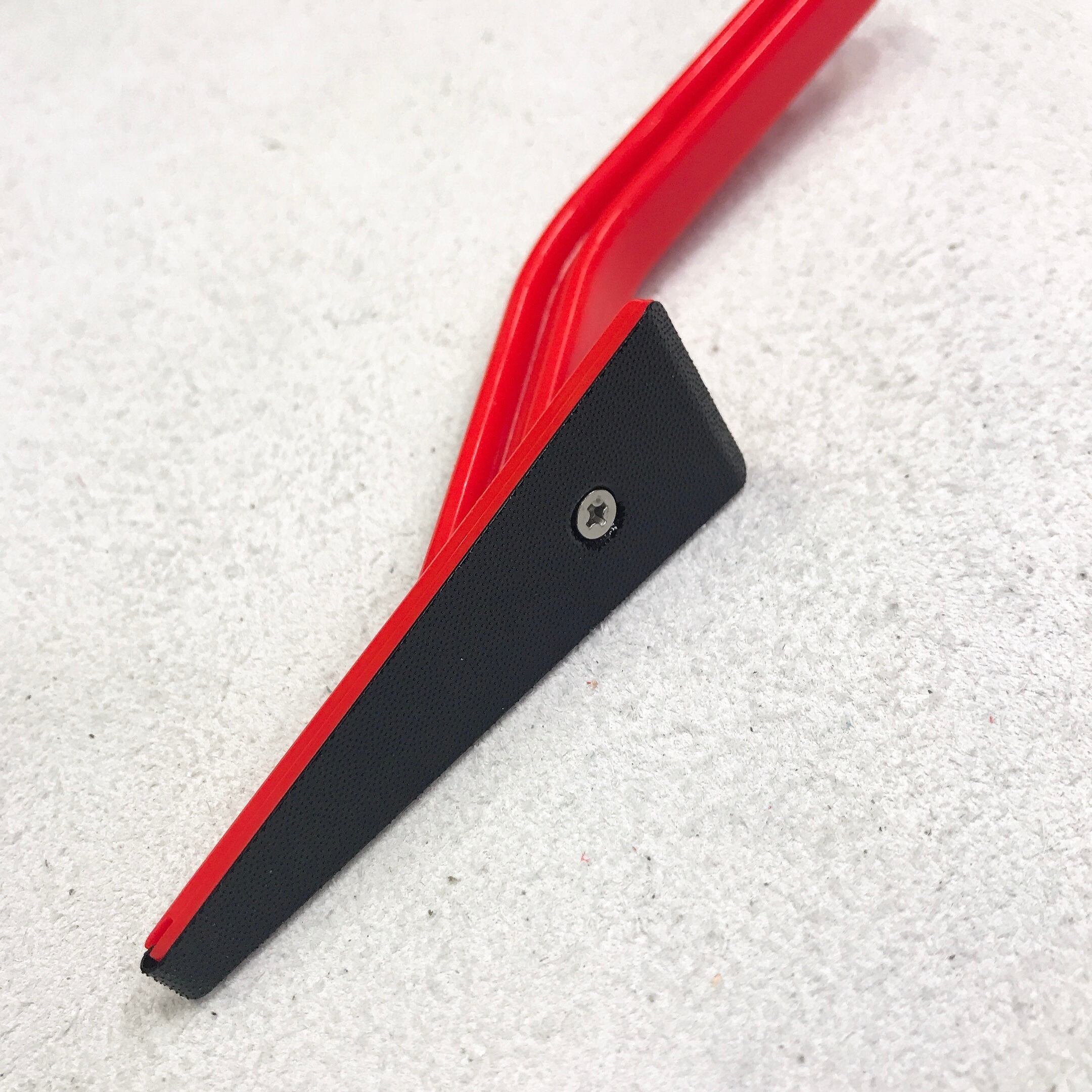KZ103 【オーダーメイド】　桐材　赤レザー　鋲打　ドレッサー NTドレッサー 平面型【中目】 | and leather 【初心者～中級者のための