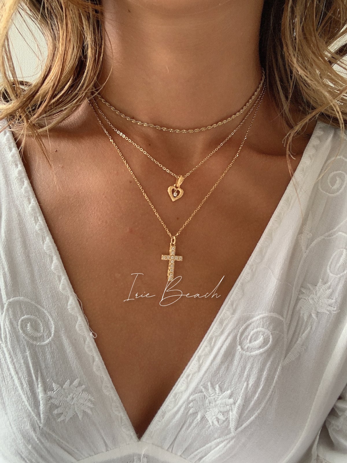 Heart zirconia necklace | IRIEBEACH