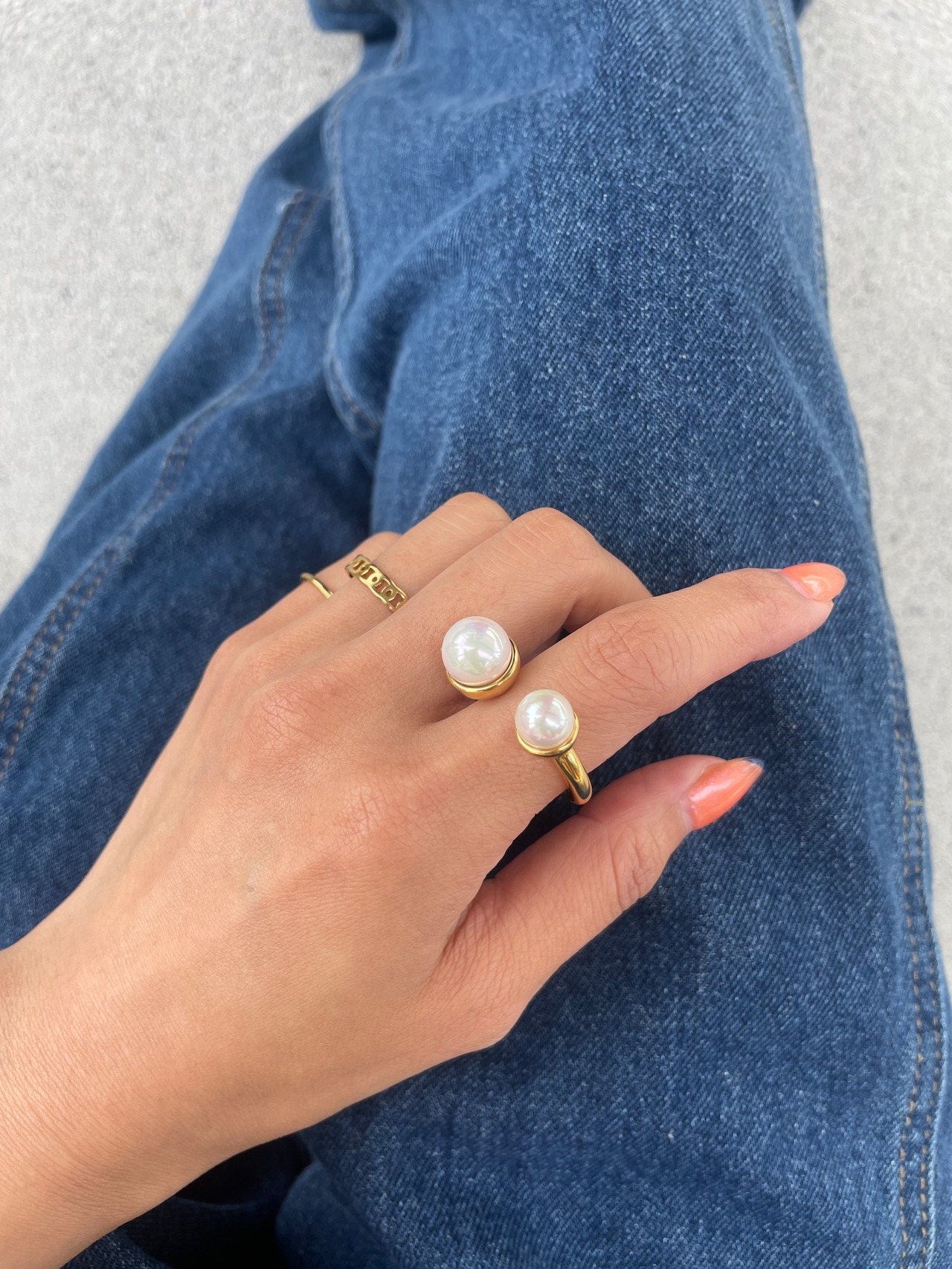 protrude pearl ring