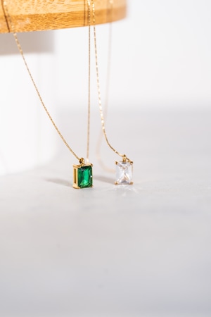 square pendant choker necklace