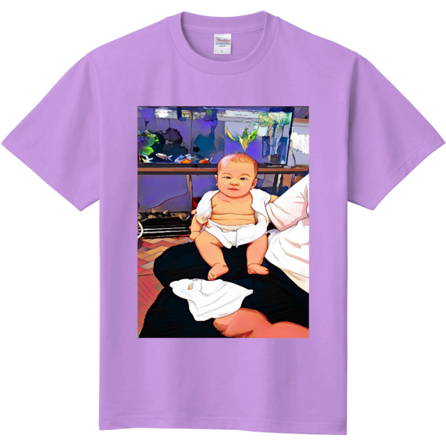 IKD-Baby 定番Ｔシャツ ライトパープル