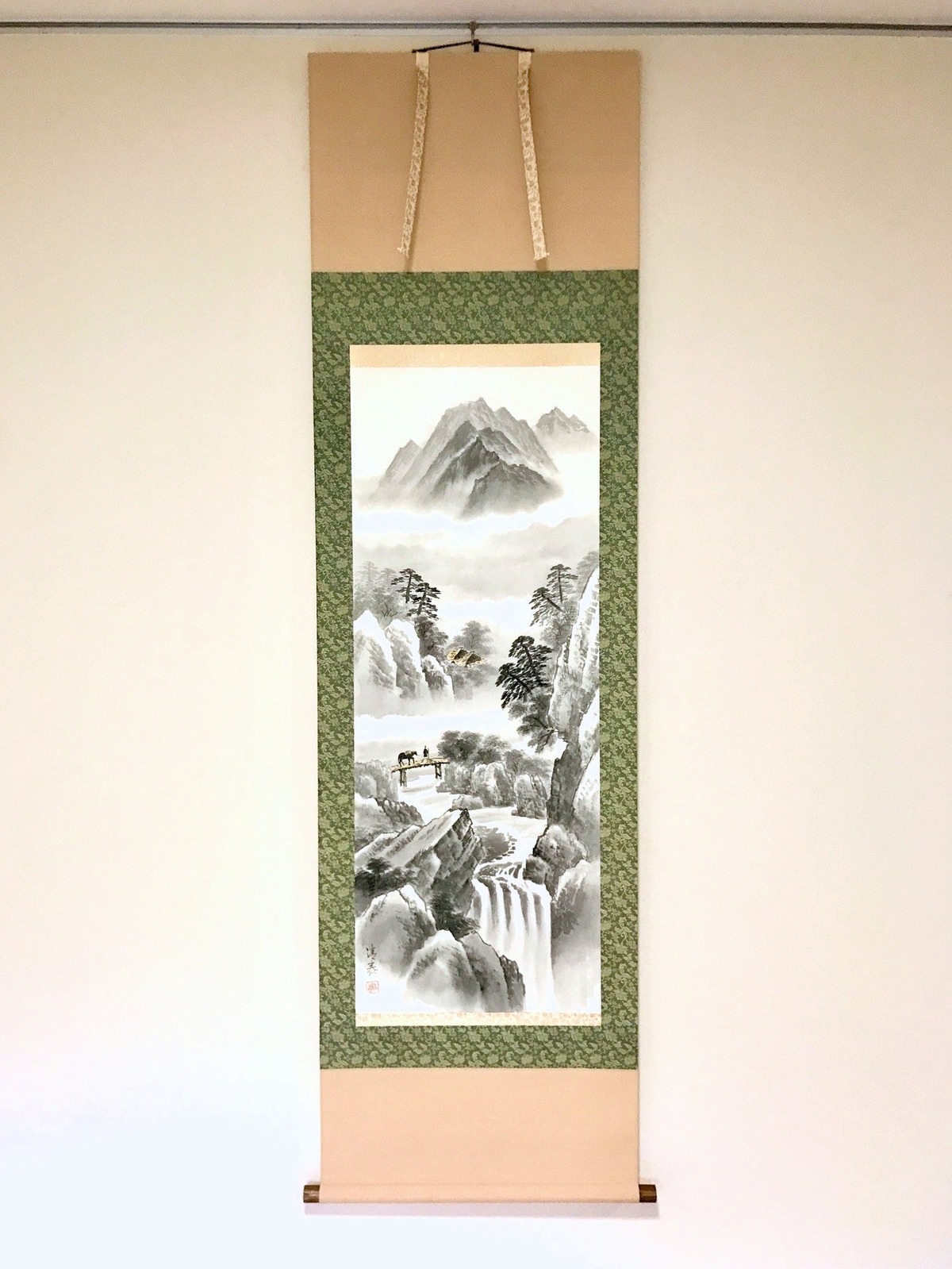 森島清泰「水墨山水」掛軸（尺五立） | 吉村唐木店 WEBSHOP