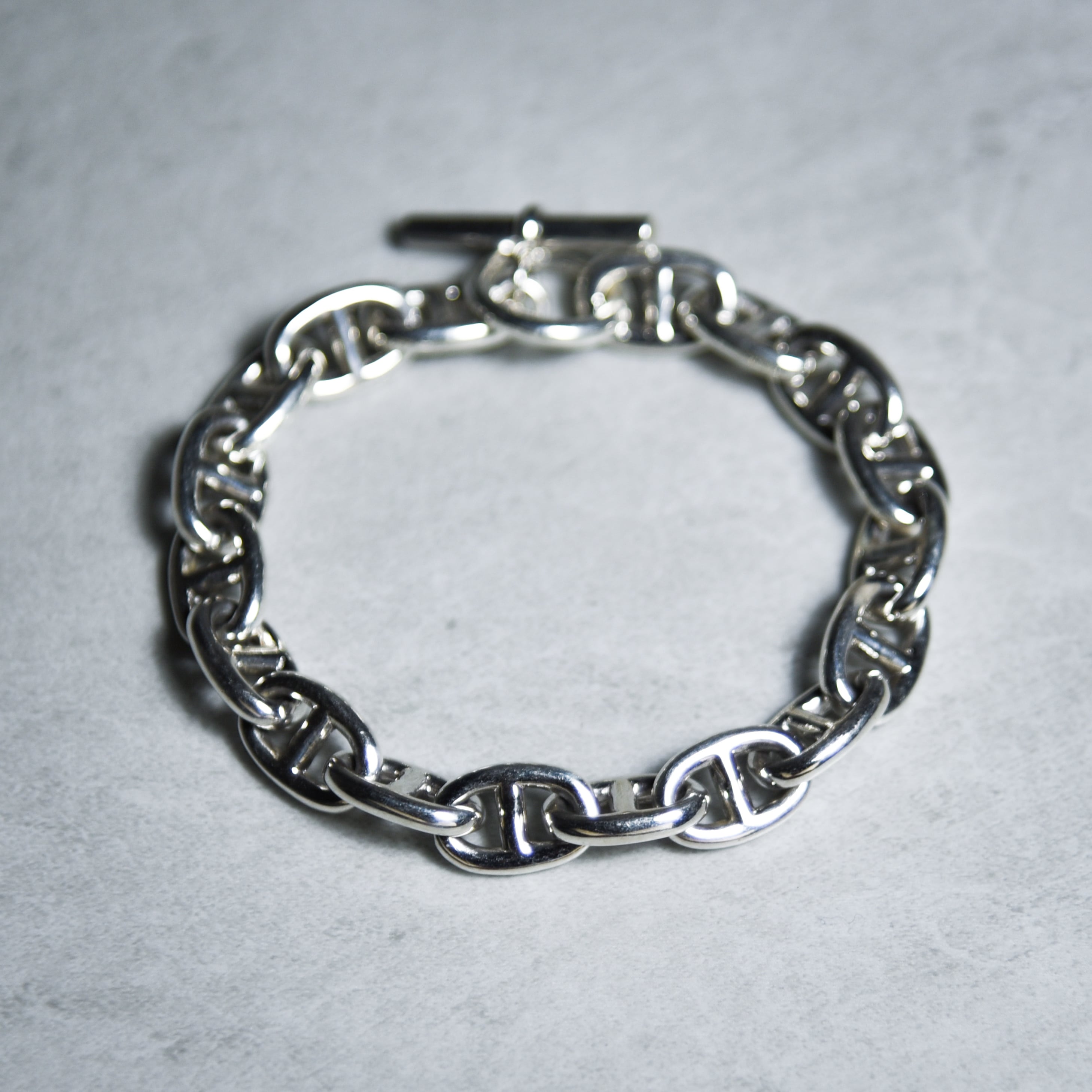 British Vintage Silver Anchor Chain Bracelet イギリス ヴィンテージ
