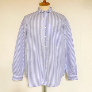 Mini Collar Shirts　White Stripe