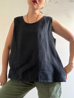 "Each Price Market" Vintage FLAX Linen Top