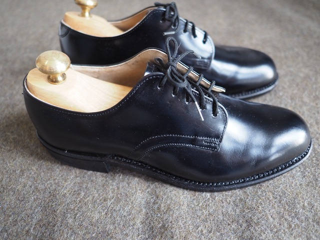 【NOS】6R (24.5~25cm) 1995’s U.S.Navy leather service shoes / Dress Oxford  WOLVERLINE USA製 サービスシューズ ブラック デッドストック