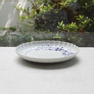 波佐見焼　TY菊割5寸皿　リース　紫　21-118