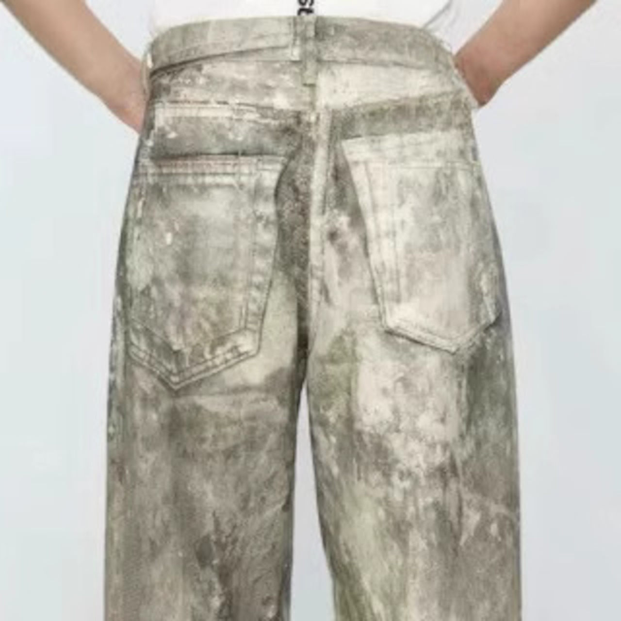 Concrete Fade Wide Denim