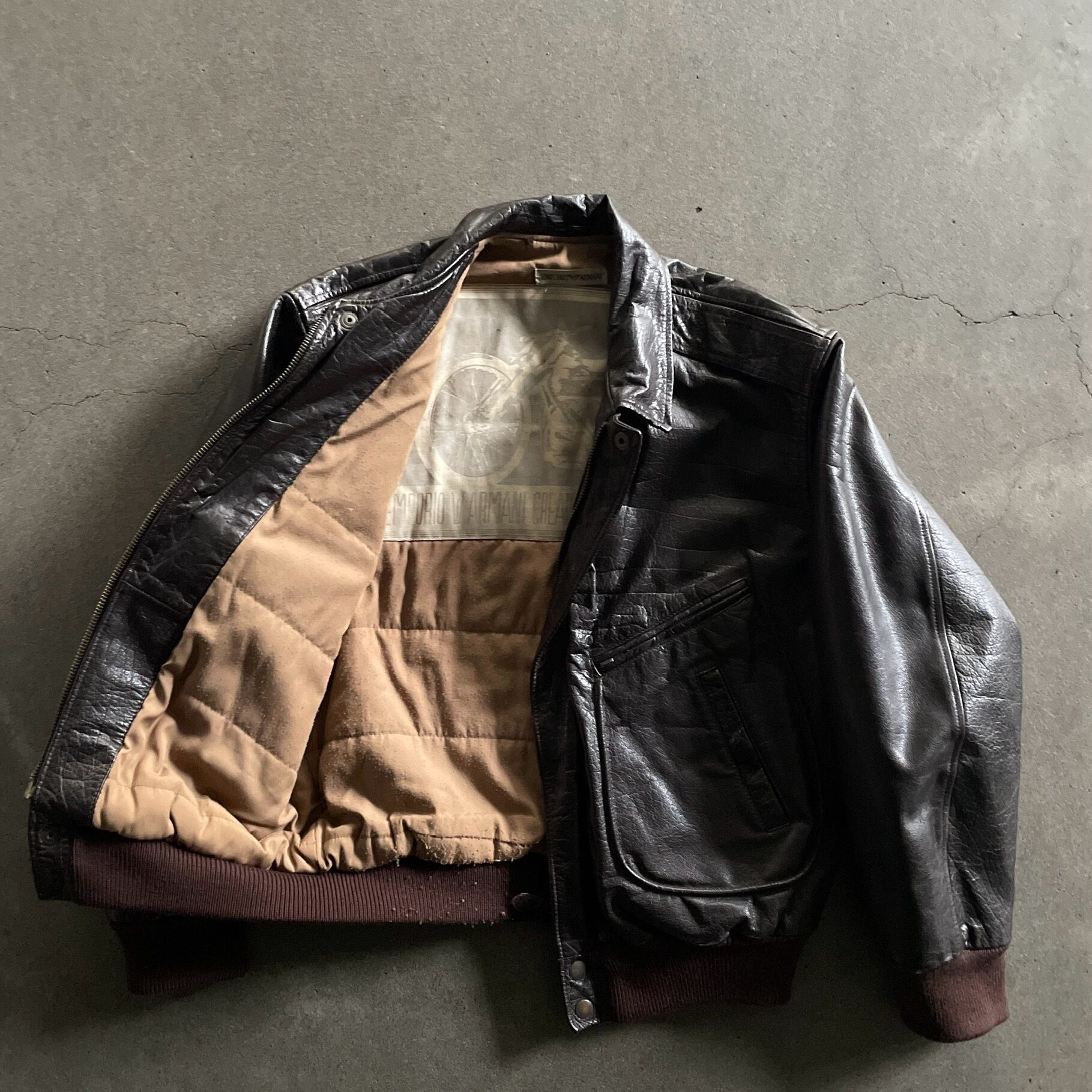 【48】Emporio ARMNI ライダースジャケット アルマーニ メンズ ジャケット エンポリオアルマーニ EMPORIO ARMANI