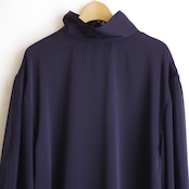 LOEFF Women's  Satin Pullover Blouse Navy