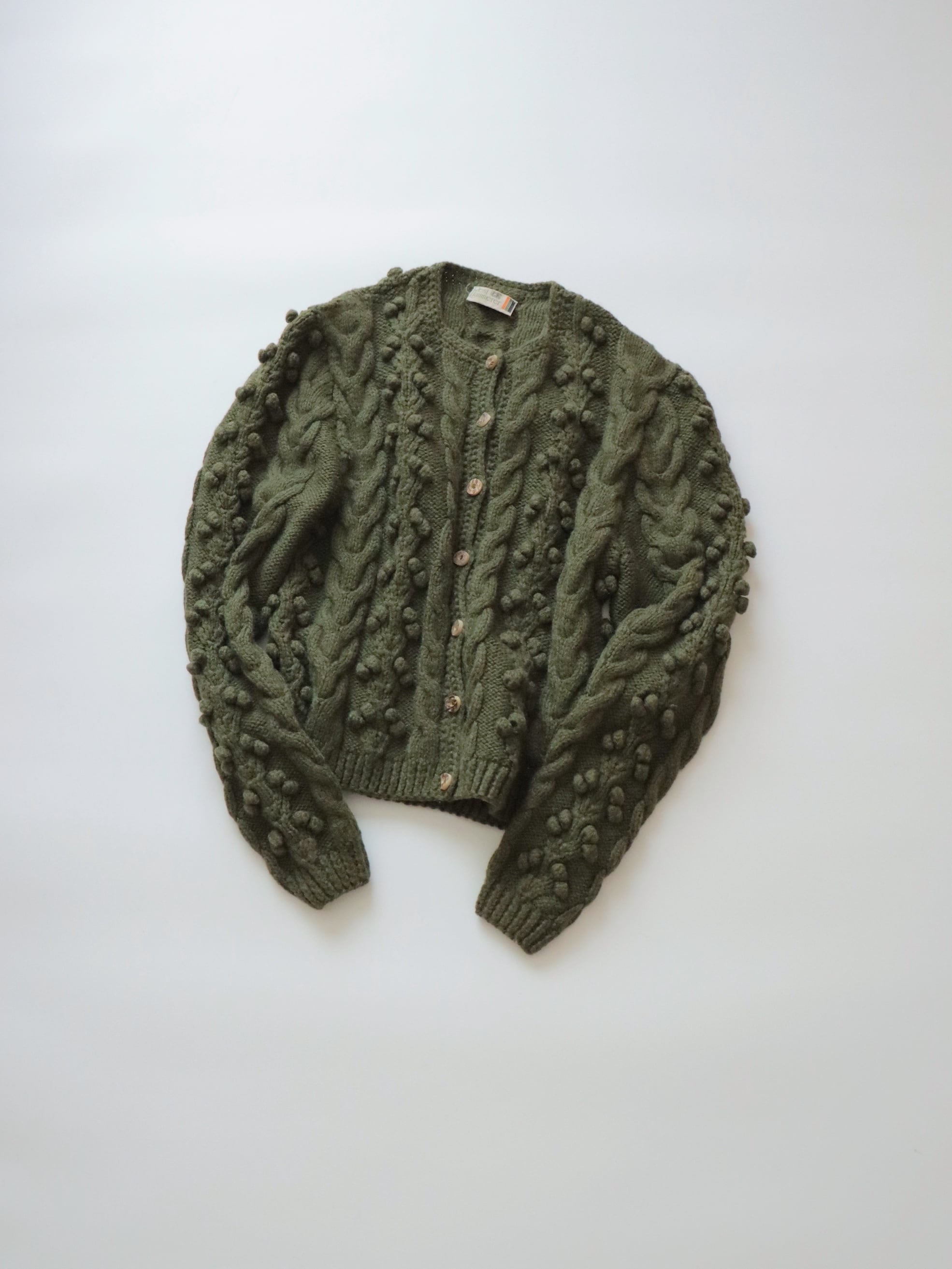 ●70-80s Austria Resi Hammerer pompom knitted cardigan