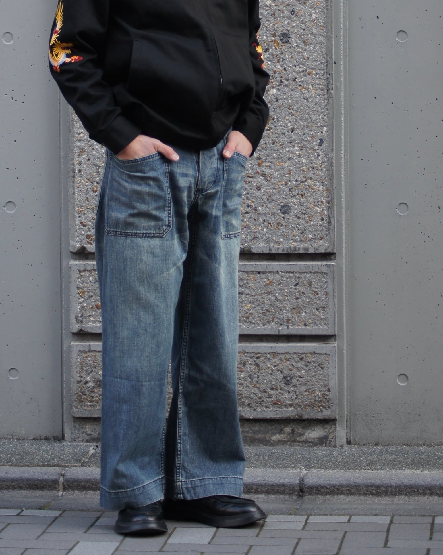 【HOUSTON】USN DENIM SAILOR PANTS HOUSTON HOUSTON（ヒューストン） USN DENIM SAILOR PANTS