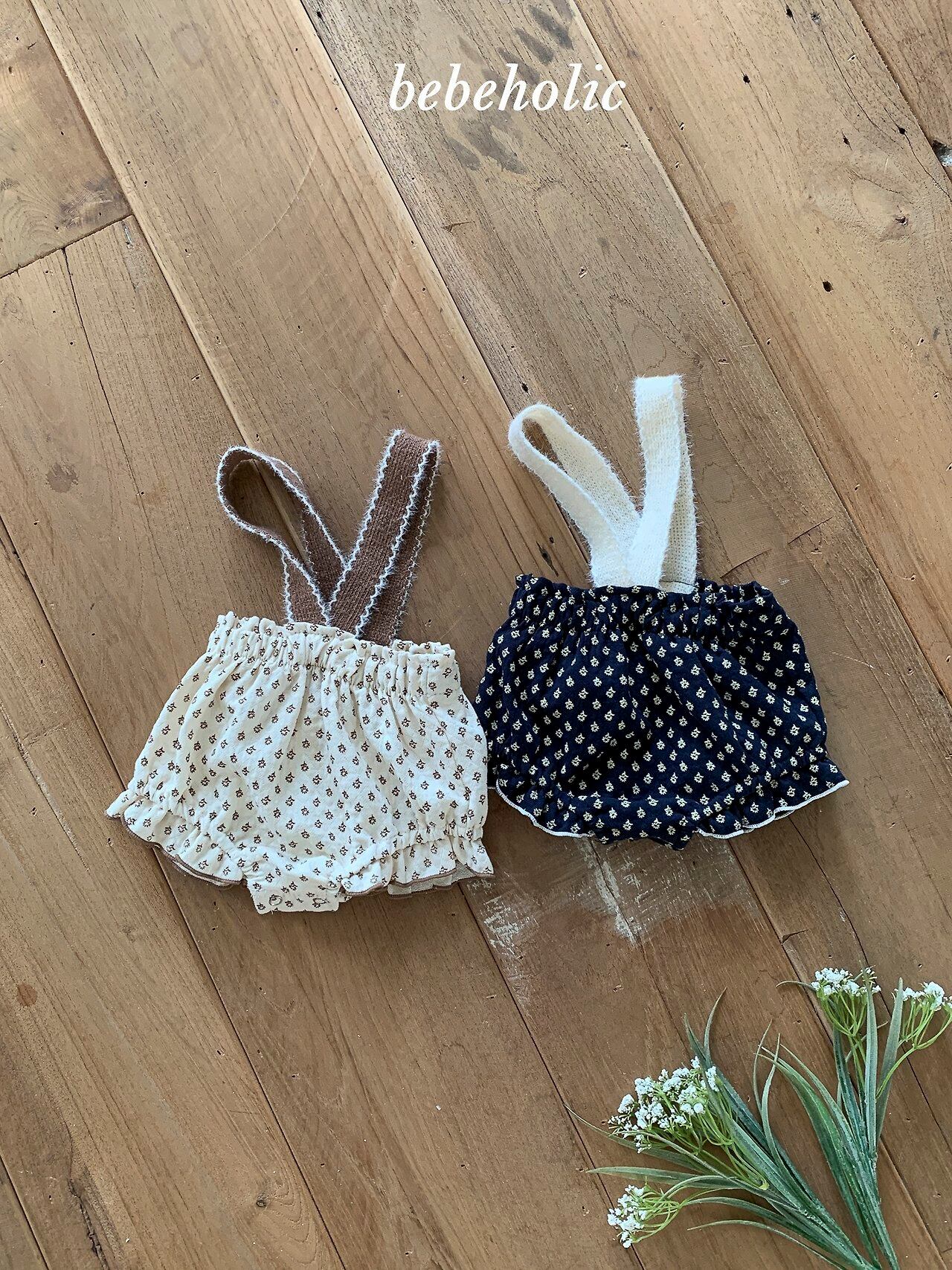 leaf suspender bloomers【bebeholic】※9月中旬〜下旬発送予定