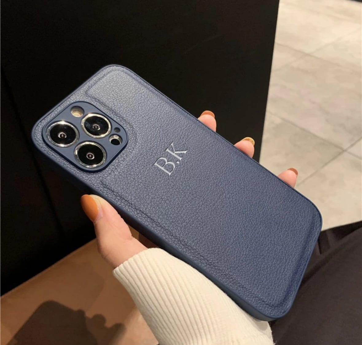 送料無料【予約商品】 イニシャル カスタム シンプル フェイク