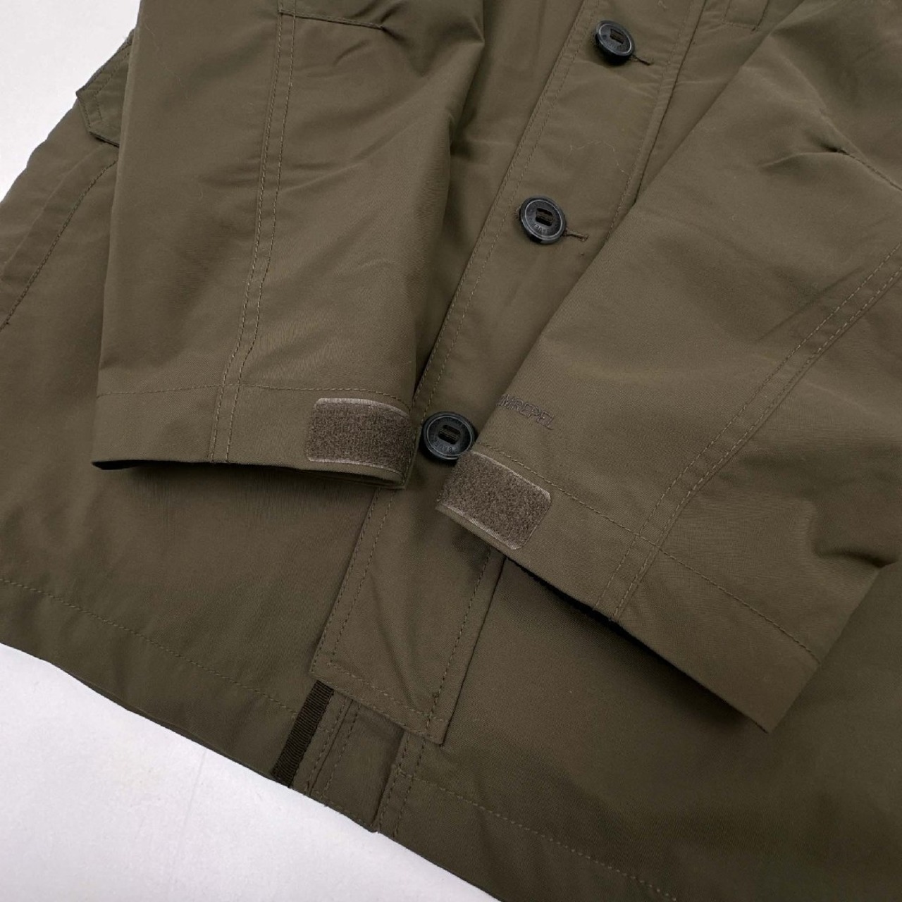 美品◆Eddie Bauer エディーバウアー キルティングライナー付き ファー マウンテン ジャケット コート M/ミリタリー/モッズ/パーカ/カーキ