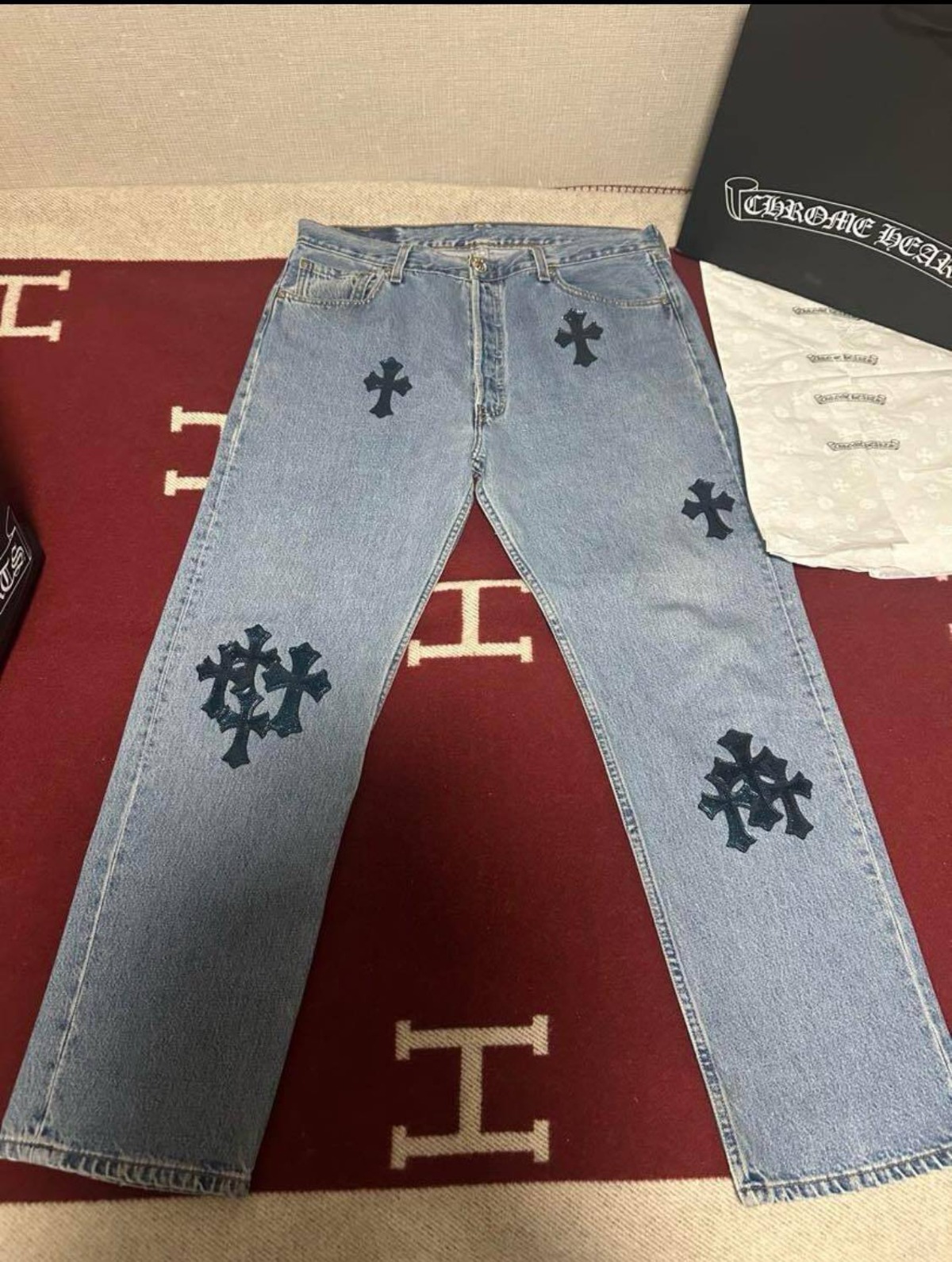 Chrome hearts クロムハーツ ギャラクシー パッチ リストバンド 