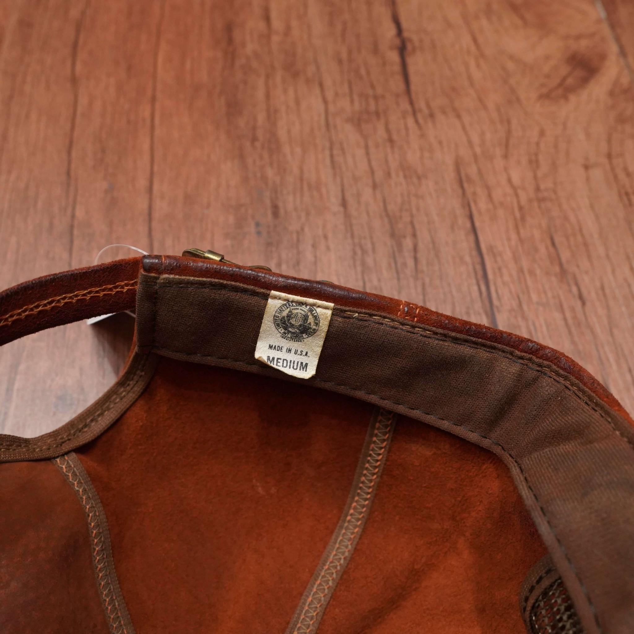 L.L.Bean レザー キャップ/70s80s 帽子 llbean エルエルビーン M usa製