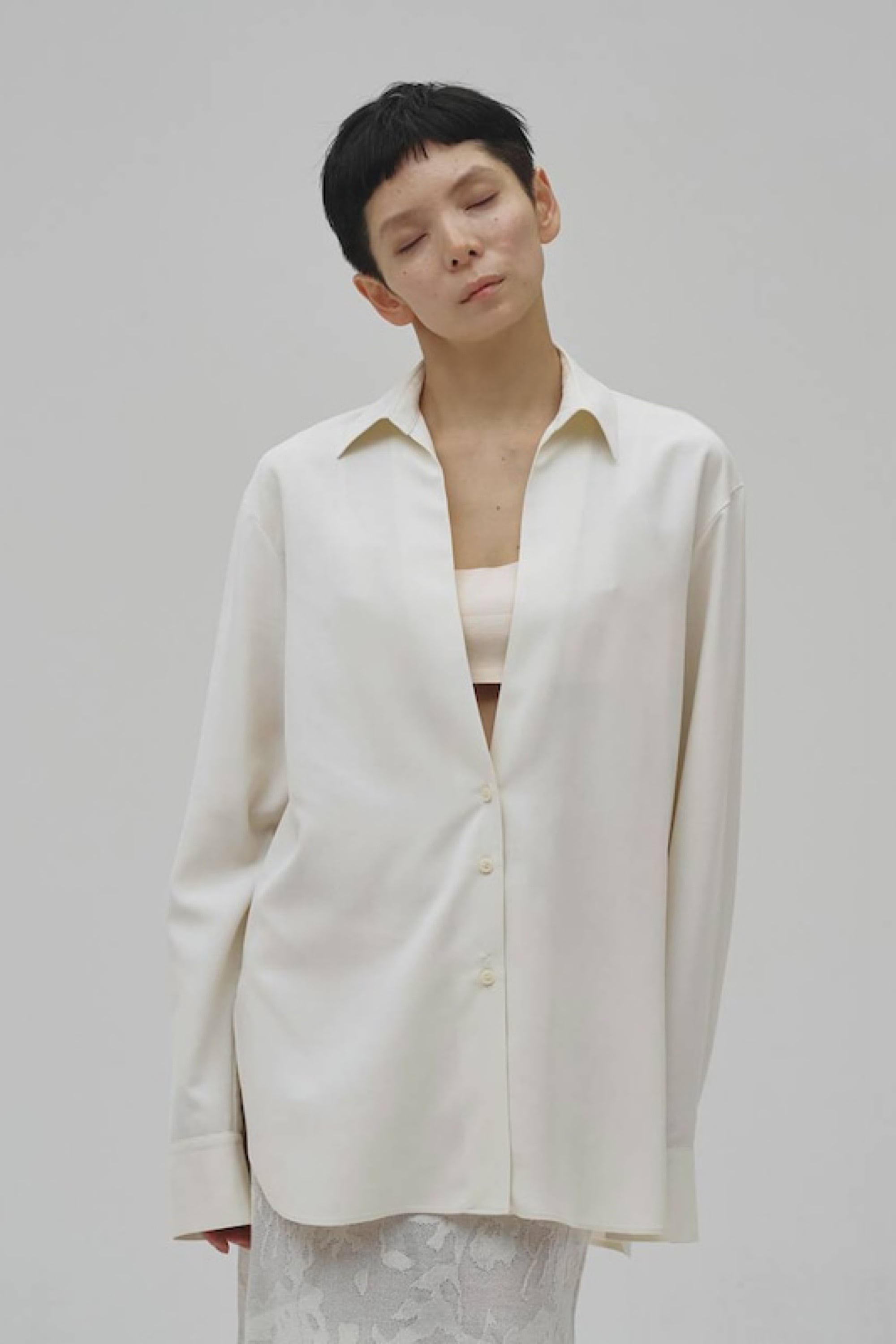 TODAYFUL Silky Skipper Shirts シルキースキッパーシャツ Ecru