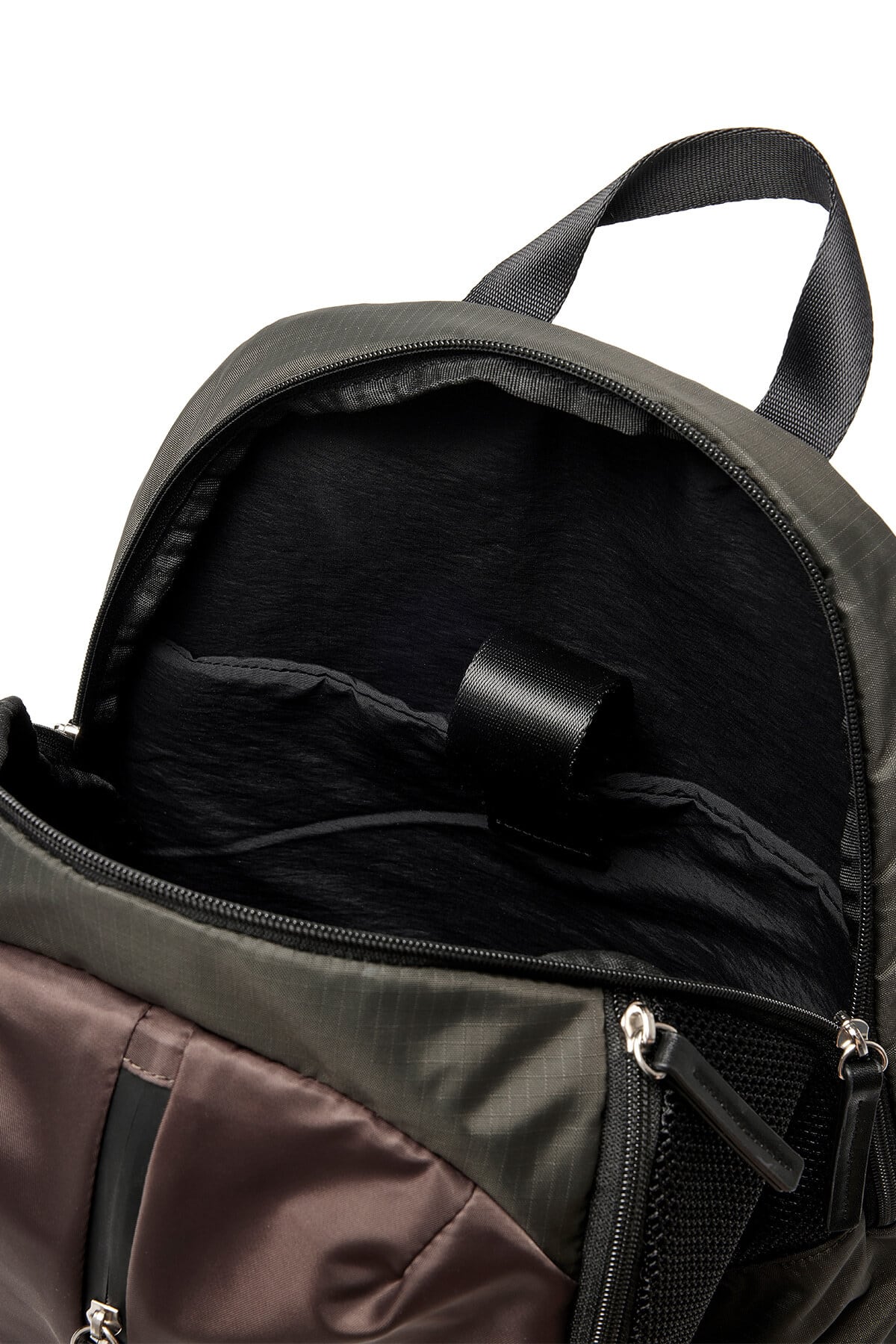 Matin Kim] EXPLORER ZIPPER BACK PACK IN KHAKI 正規品 韓国ブランド 