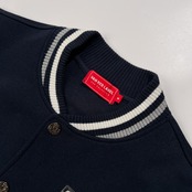 VAN RED LABEL ヴァン レッドレーベル レタード ワッペン スウェット スタジャン ジャケット サイズ M /メンズ/ネイビー/VAN JAC