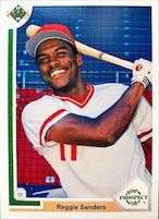 MLBカード 91UPPERDECK Reggie Sanders #071 REDS