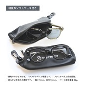 TURF PROJECT　跳ね上げ　日本製偏光レンズ搭載サングラス［TPGC-658］GOLF&CITY　二刀流デザイン　UV100％カット/UV400　ケース付き　形：大きめスクエア
