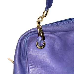 vintage LOEWE purple leather bag