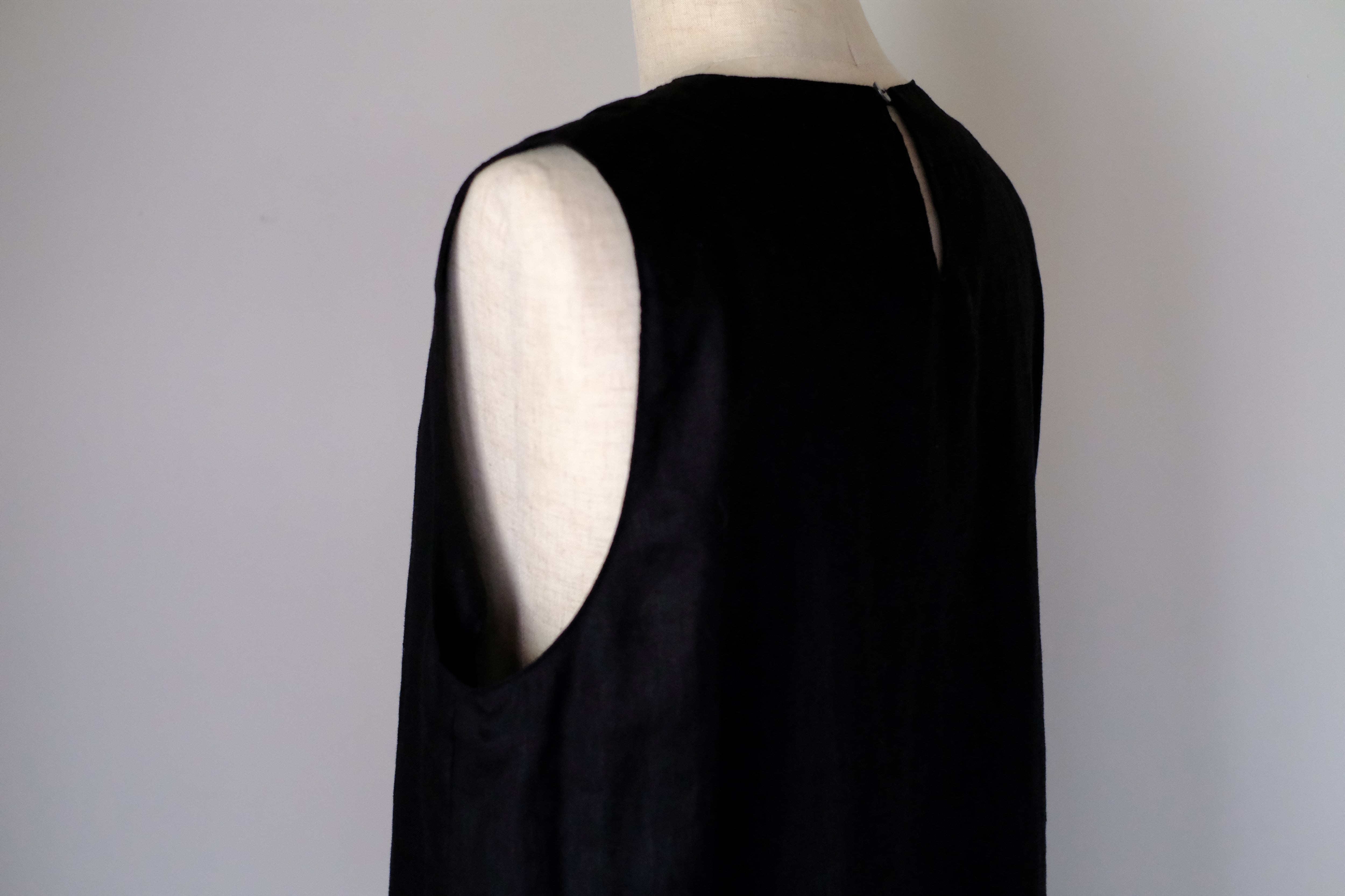 コクーンワンピース　cl-017(BK)