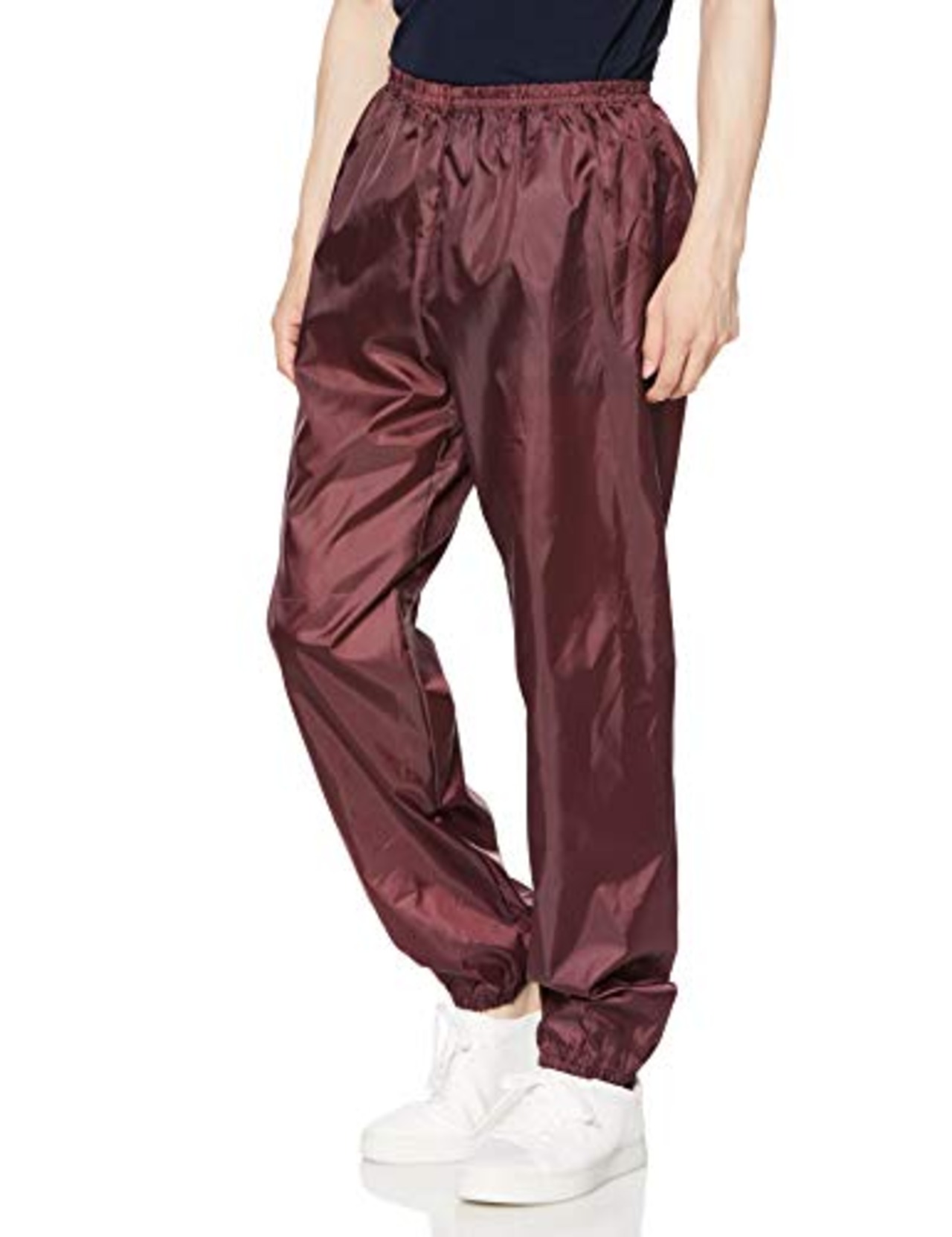 [Kajimeiku(カジメイク)]ポリエステルパンツ(裾絞りタイプ) ポリエステルパンツ(裾絞りタイプ) エンジ 日本 5L (日本サイズ5L相当)