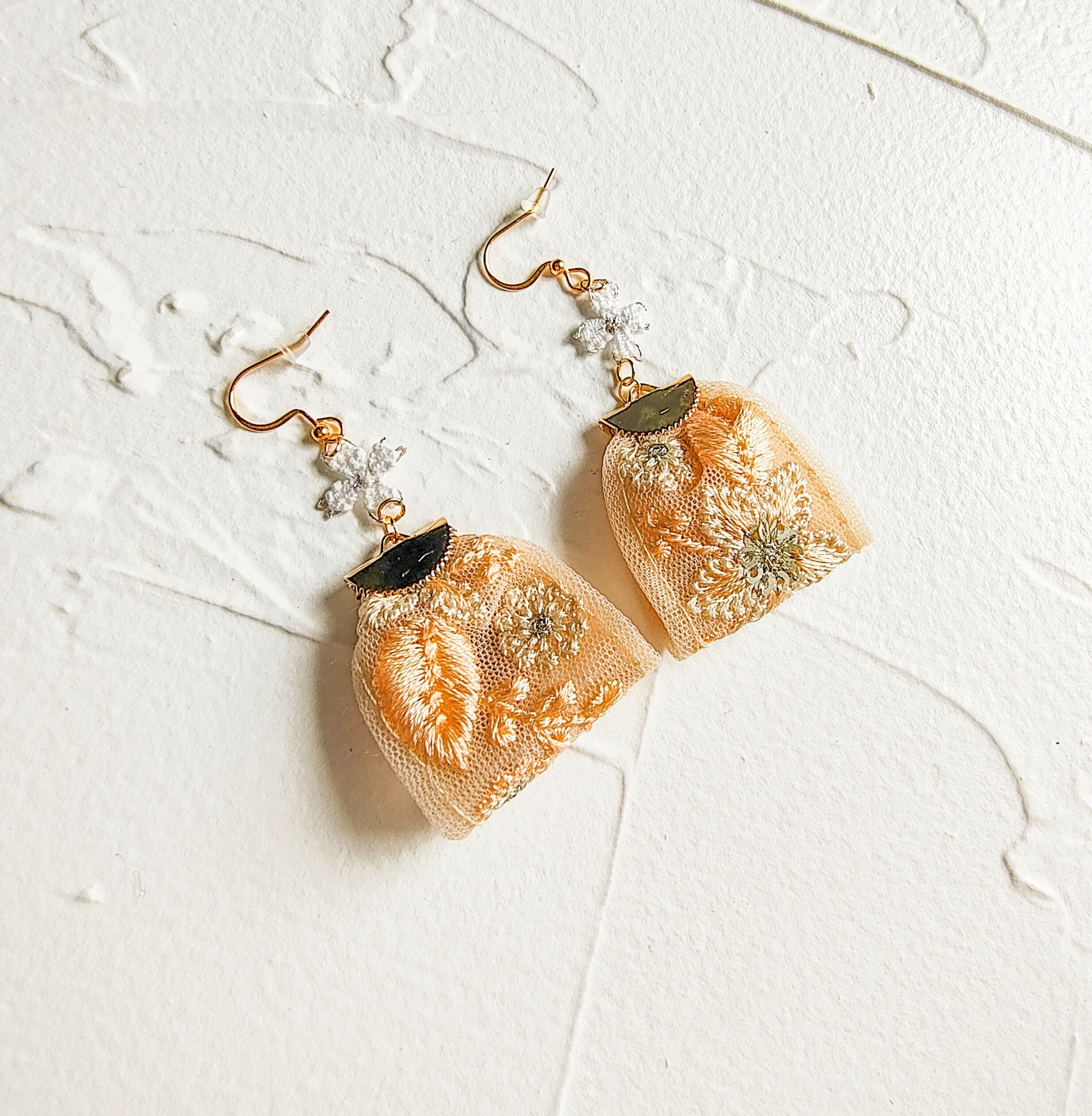 【クローバー&刺繍】pierce ☽