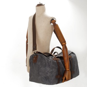 Canvas Leather Travel Boston Bag / キャンバス レザー トラベル ボストン バッグ