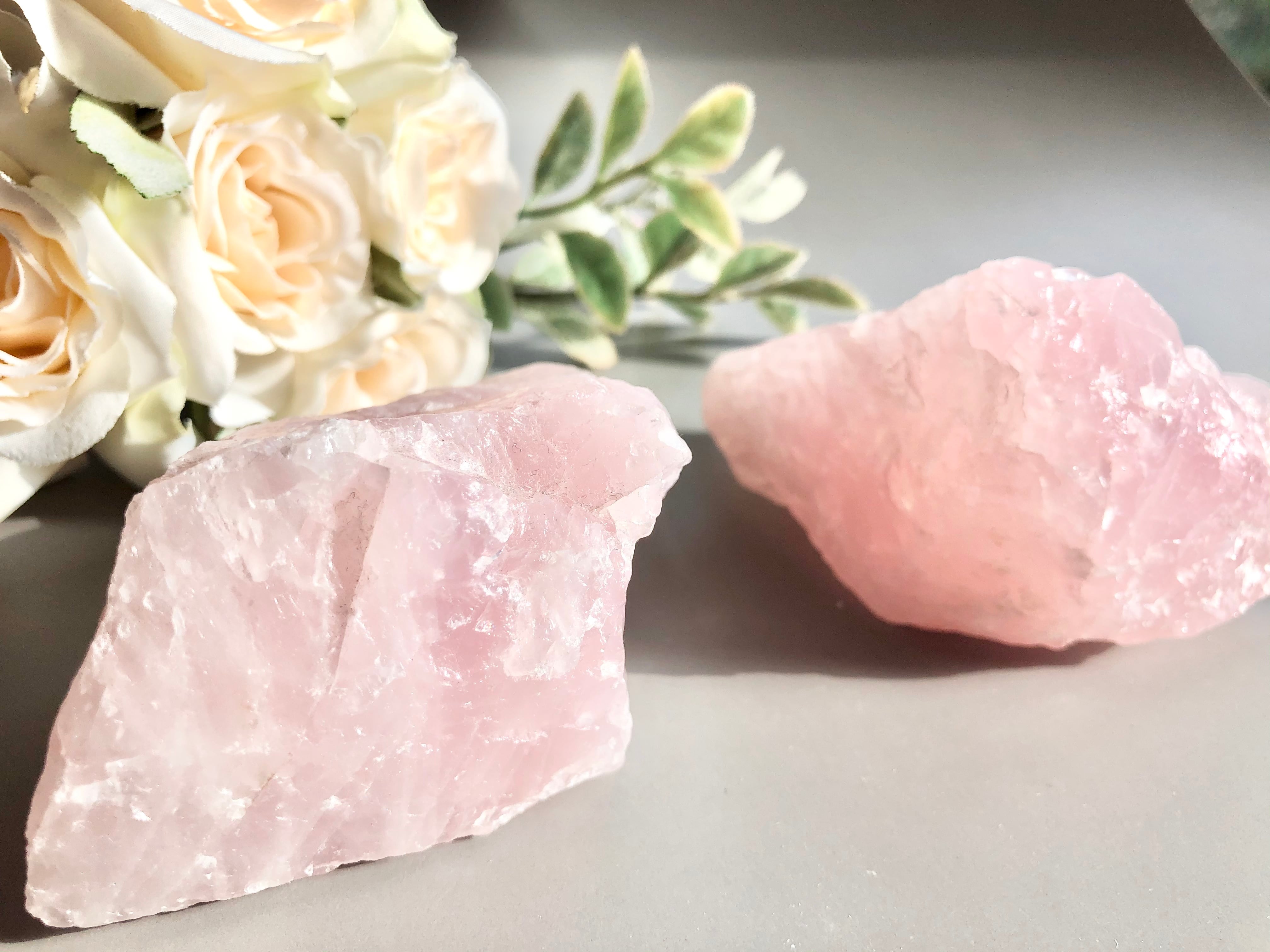 ツインソウルなローズクォーツ☆Twin soul rose quartz