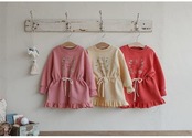 韓国子供服 / 26winter / puella FLO / シェリーミニワンピース / キッズ / 冬服 *90~140*