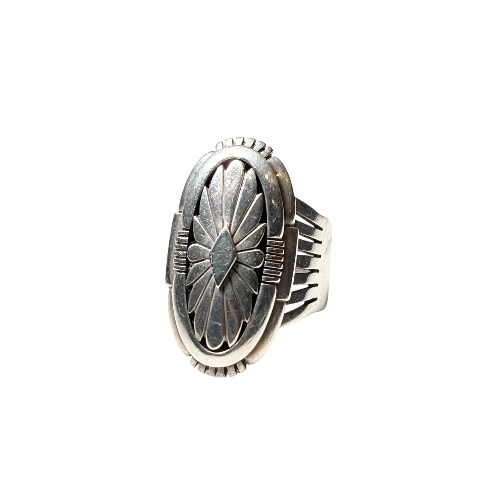LUCION KOINVA overlay silver ring 