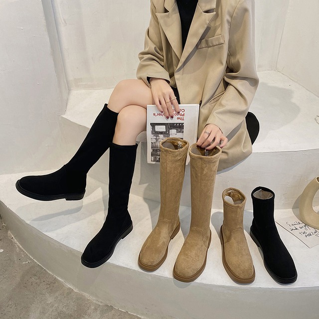 レッド薄手ブーツウィンターショートソリッド カラー 靴 シューズ 冬物 ソリッドカラー フェイクシューズ14272097196